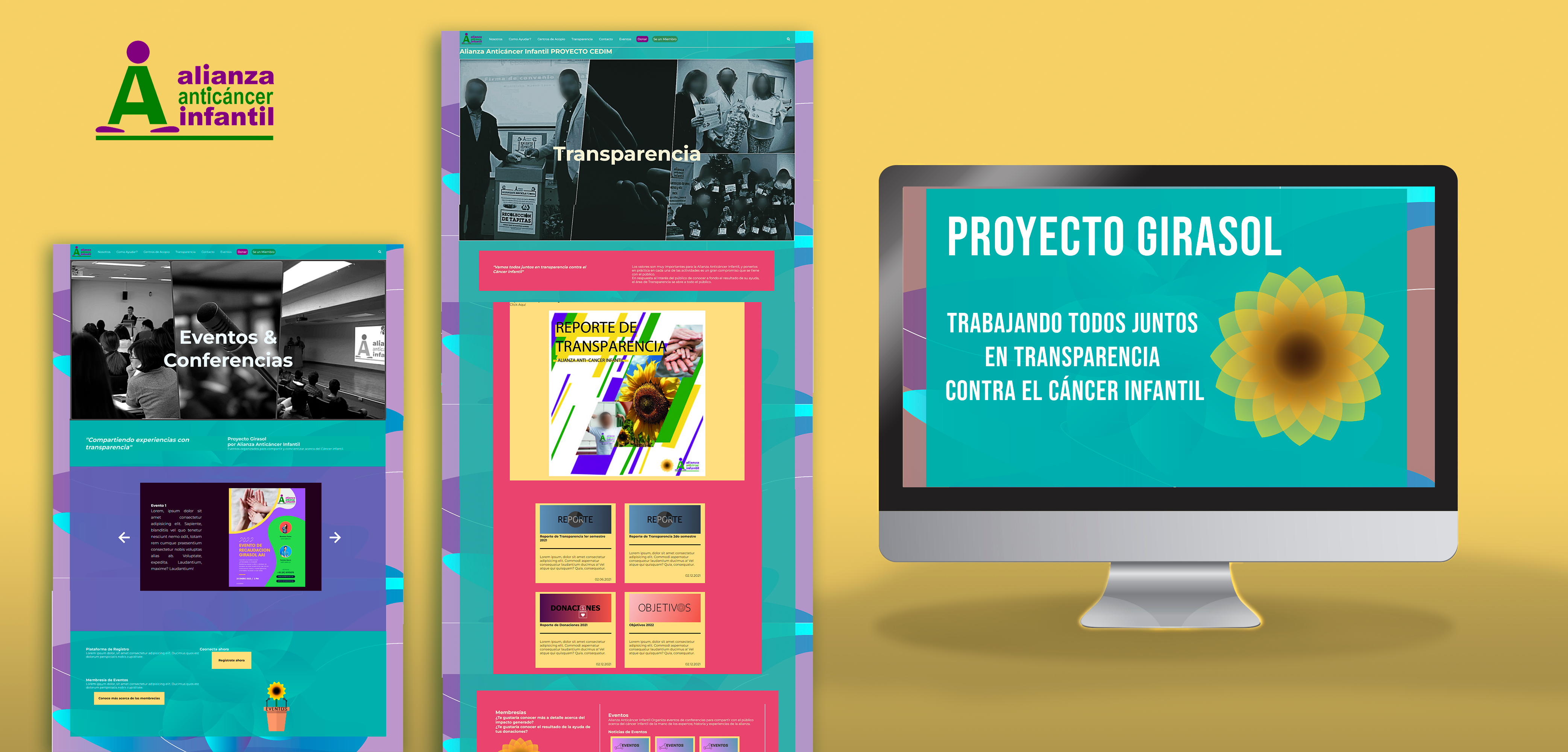 Mockop Proyecto Girasol Sitio Web